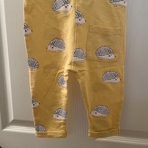 Zara Baby Yellow Hedgehog Overalls Cotton Size 9-12 Months NWOT - Picture 10 of 10